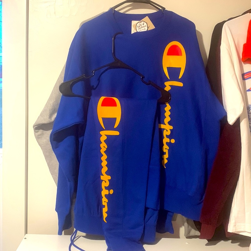 Champion sweatpants and sweater
